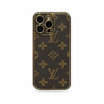 Luxury Leather Monogram Phone Case For iPhone Big Printing-CRK251525