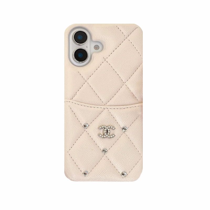 PremiumLeather CC Phone Case With Card Holder For iPhone Black-DZS250112