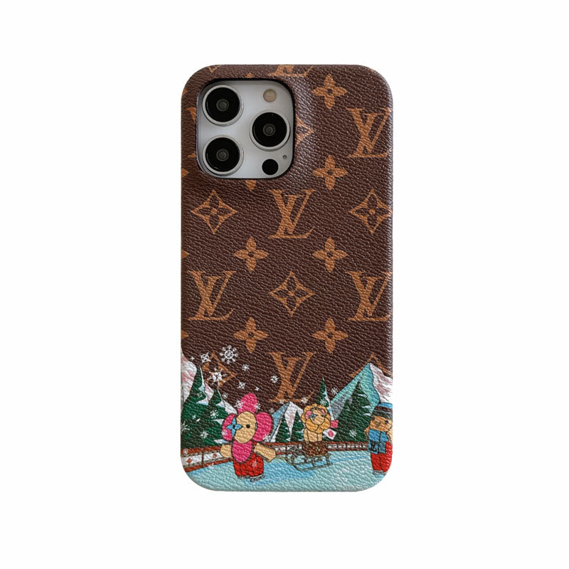 Luxury Monogram Phone CaseFor iPhone Big Printing -WWN251605