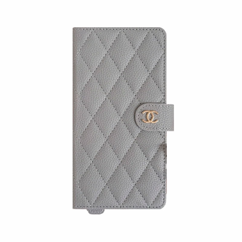 Leather CC Phone Case With Fold Wallet For iPhone White-ZDB251641