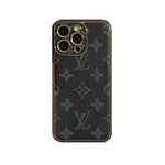 Luxury Leather Monogram Phone Case For iPhone Big Printing-CRK251525