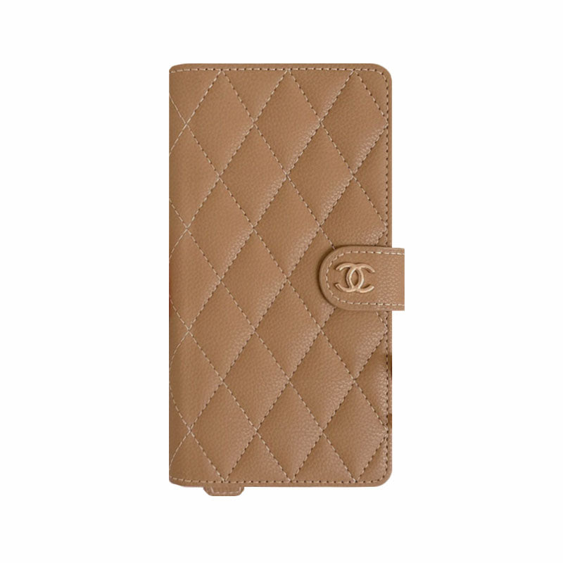 Leather CC Phone Case With Fold Wallet For iPhone White-ZDB251641