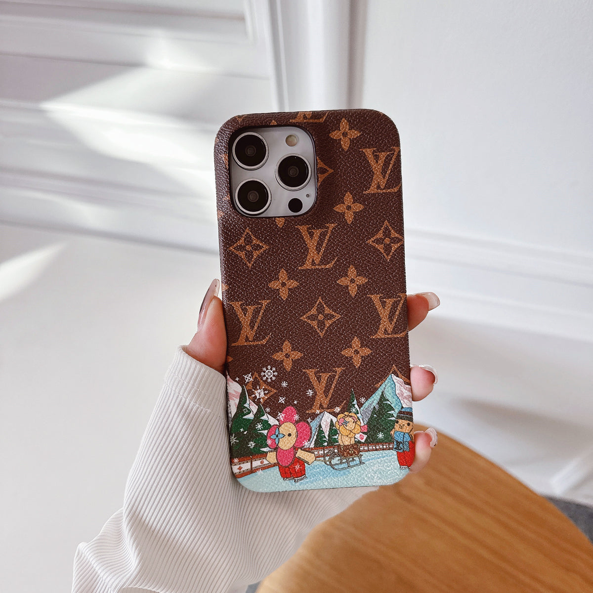 Luxury Monogram Phone CaseFor iPhone Big Printing -WWN251605