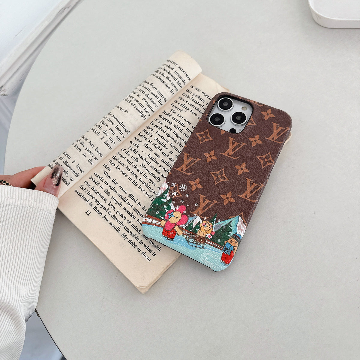 Luxury Monogram Phone CaseFor iPhone Big Printing -WWN251605