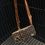 Monogram Phone Case With Card Holder And Crossbody Strap For iPhone Big Printing -XKB241816