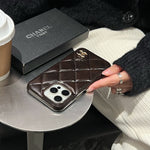 Leather CC Phone Case For iPhone Black-XNP250605