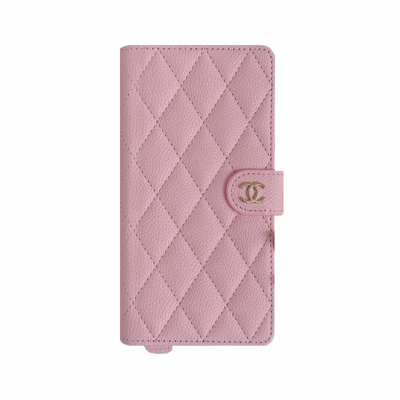 Leather CC Phone Case With Fold Wallet For iPhone White-ZDB251641