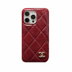 Leather CC Phone Case For iPhone Black-XNP250605